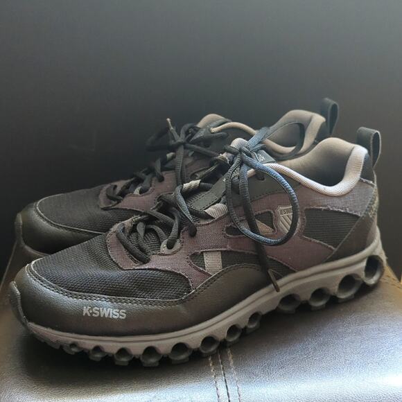 K Swiss Men's Tubes 200 Trail Comfort Black Running Sneakers - Picture 1 of 5